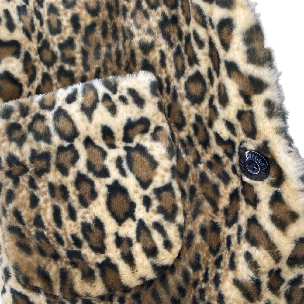 Wilson's Leather and Leopard Kids S Small 6/7 Reversible Coat Like New - Picture 4 of 8